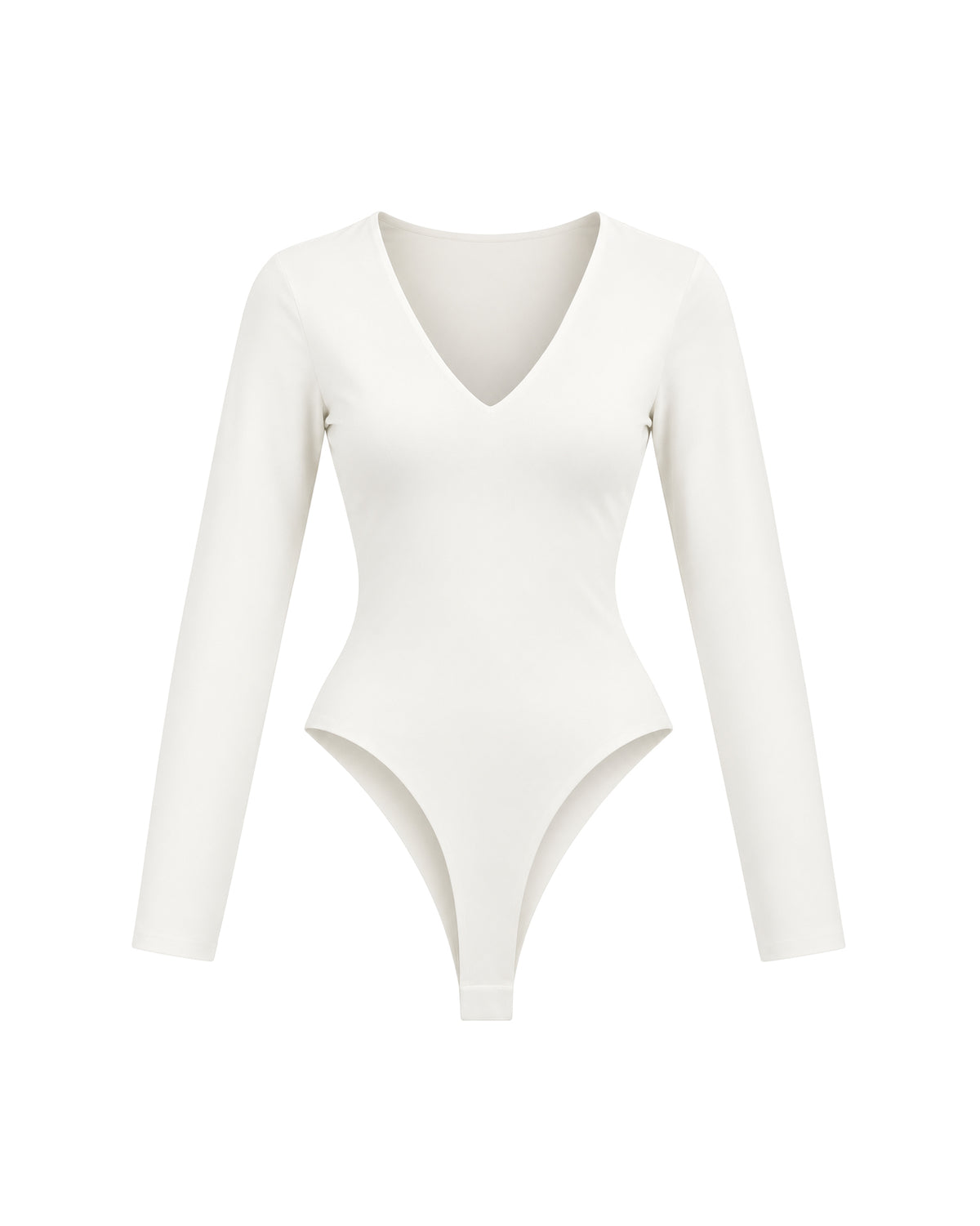 FITTED V-NECK BODYSUIT