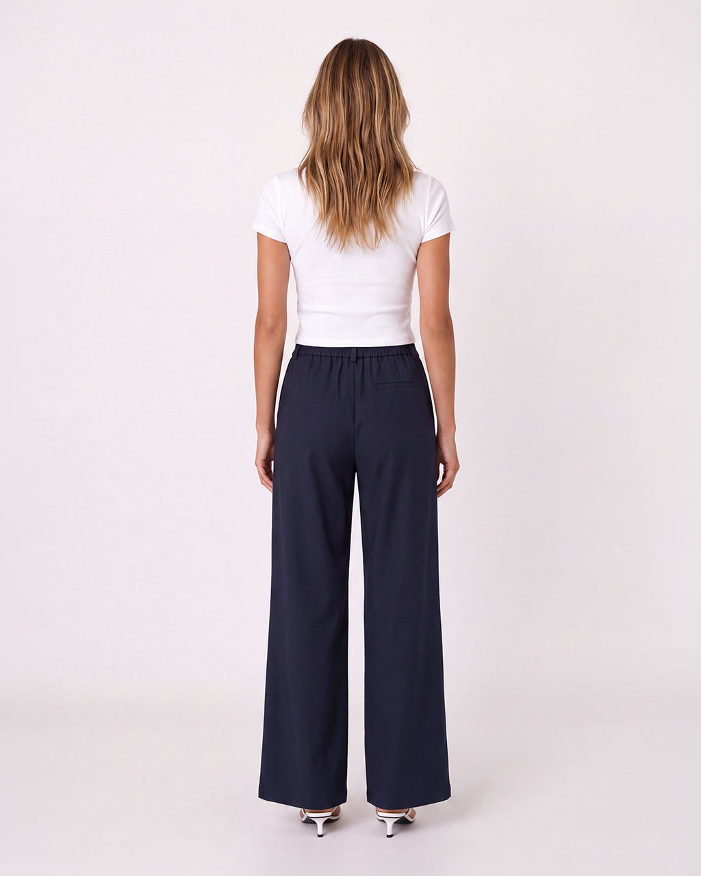 WIDE-LEG TROUSERS WITH SCARF DETAIL