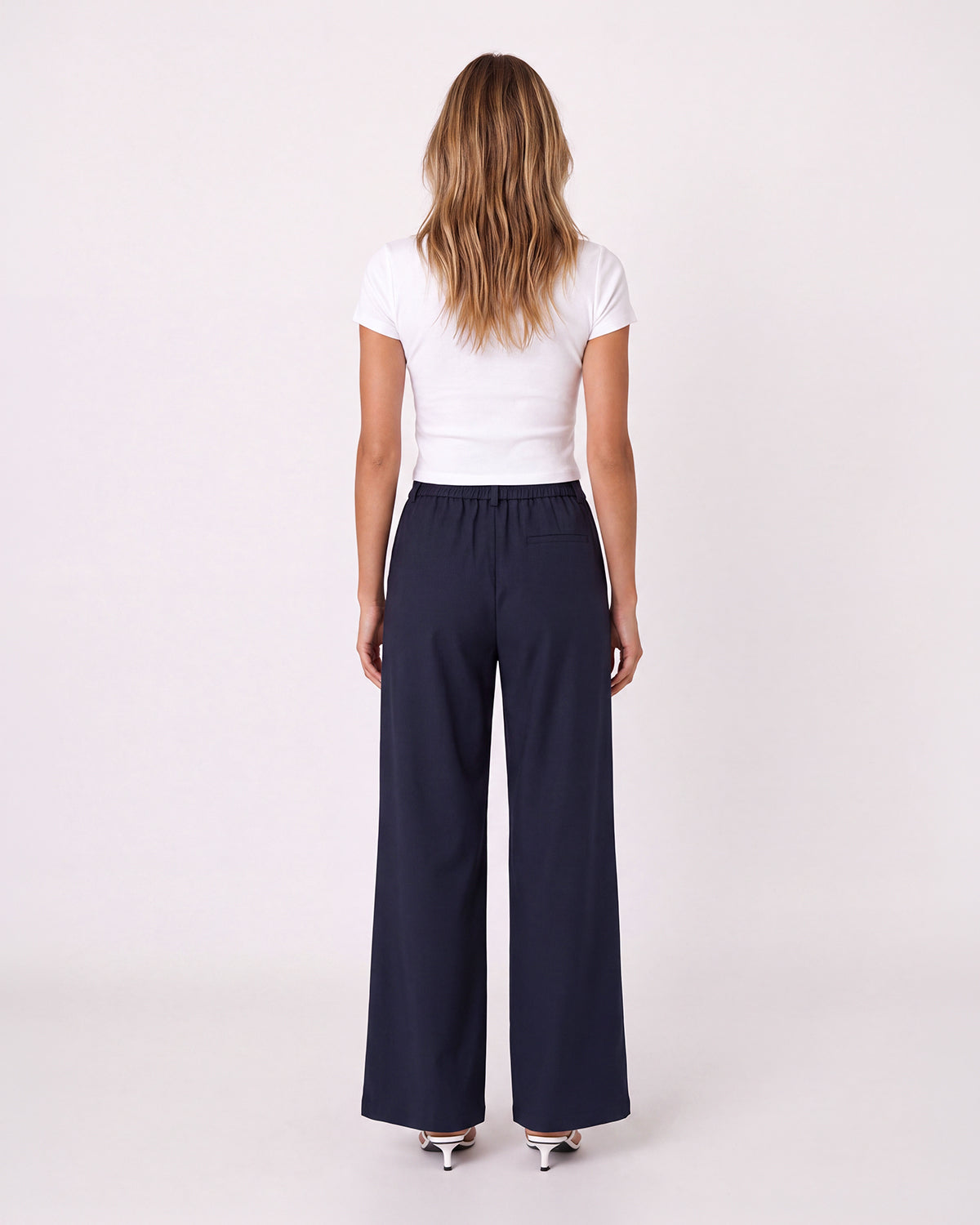 WIDE-LEG TROUSERS WITH SCARF DETAIL