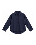OVERSIZED BUTTON-FRONT LONG SLEEVE SHIRT