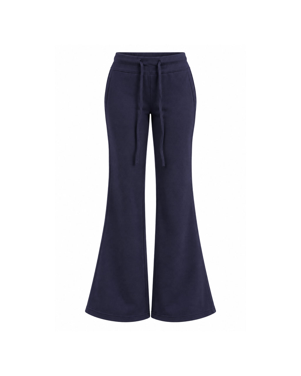 HIGH-WAIST DRAWSTRING FLARED SWEATPANTS