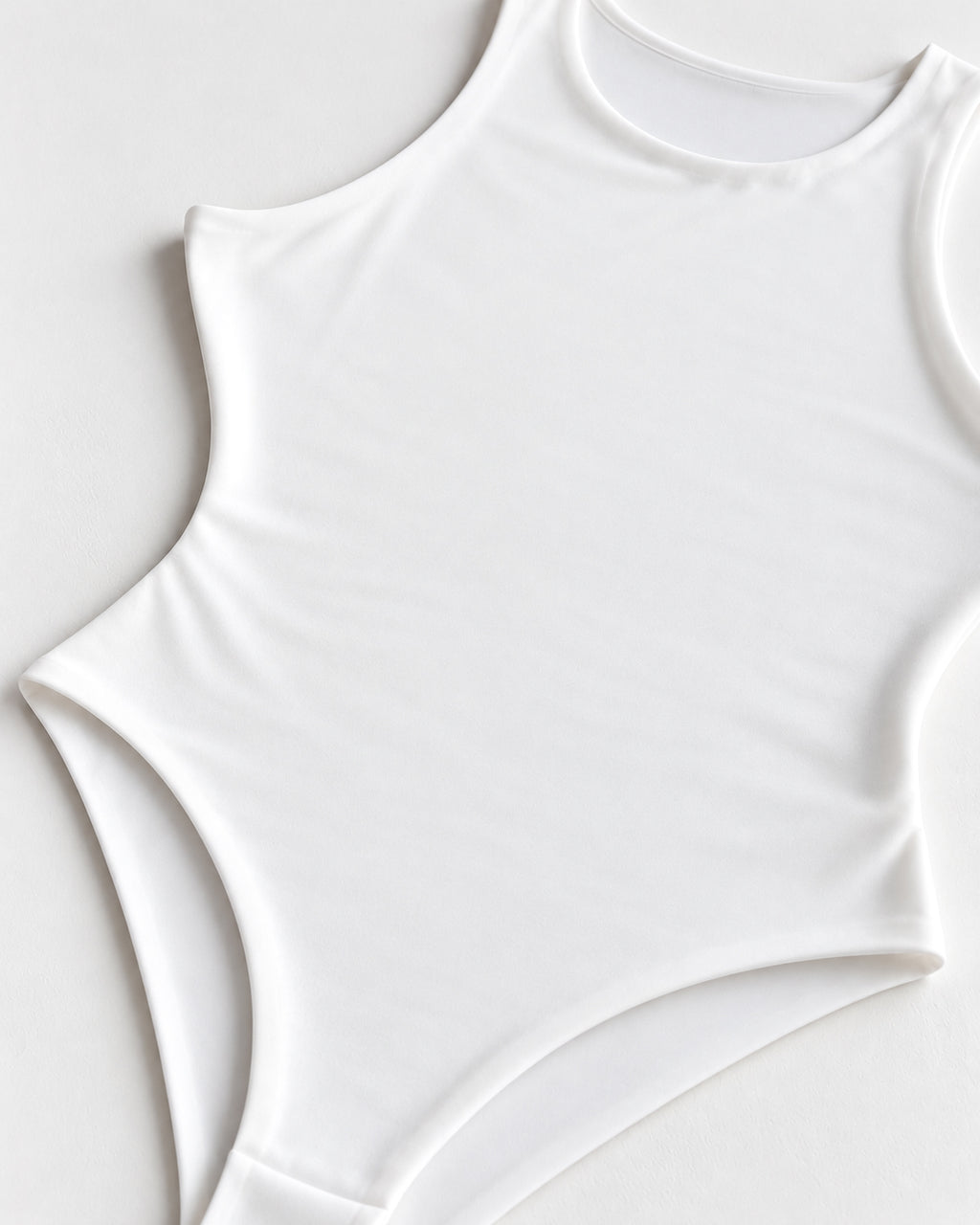 SCOOP-NECK SLEEVELESS BODYSUIT