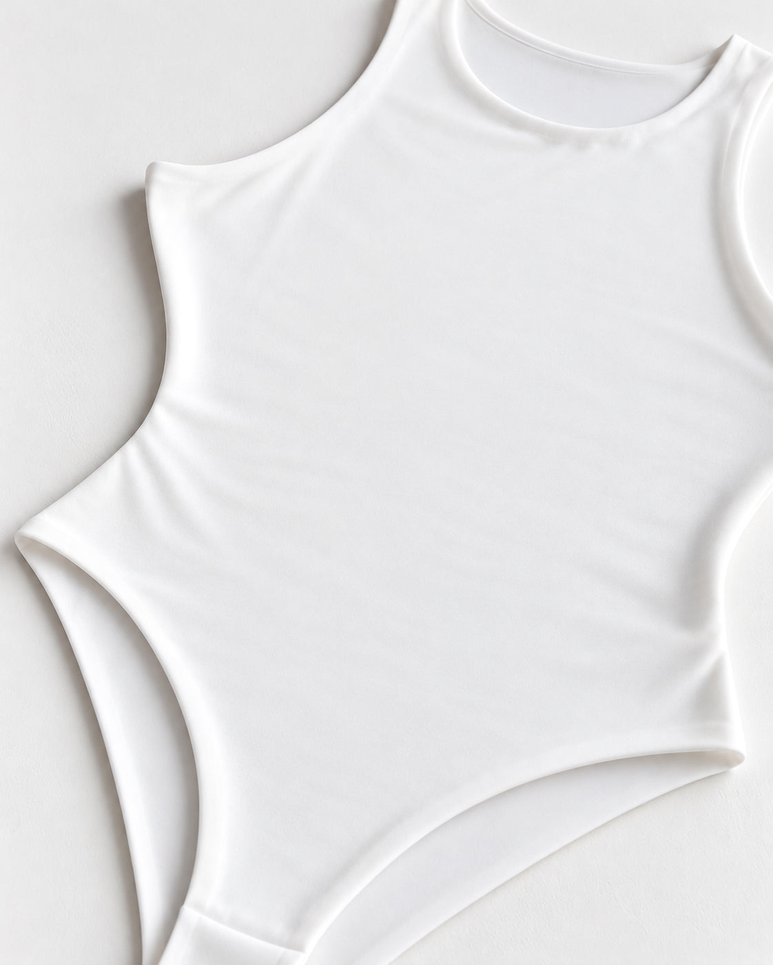 SCOOP-NECK SLEEVELESS BODYSUIT