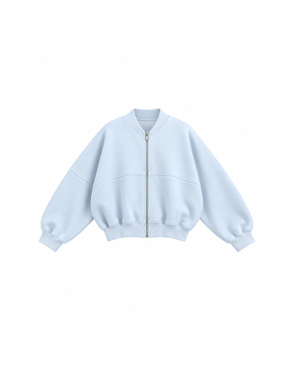 OVERSIZED ZIP-UP BOMBER JACKET