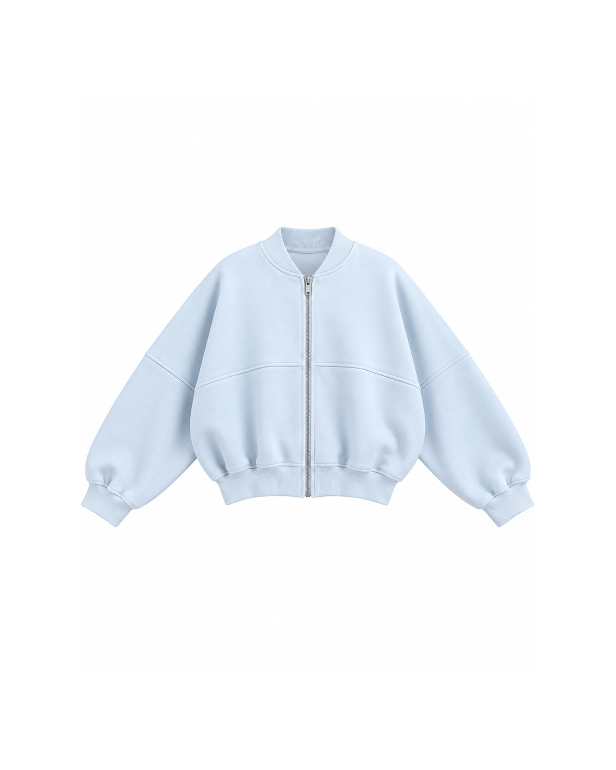 OVERSIZED ZIP-UP BOMBER JACKET