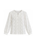 FLORAL EMBROIDERED BLOUSE