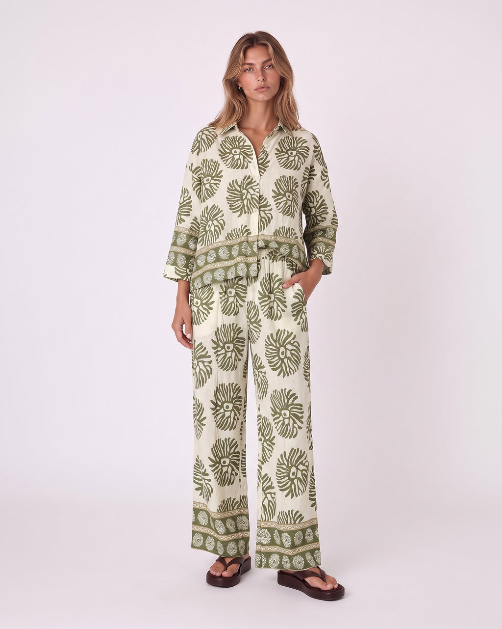 ABSTRACT FLORAL PRINT SET