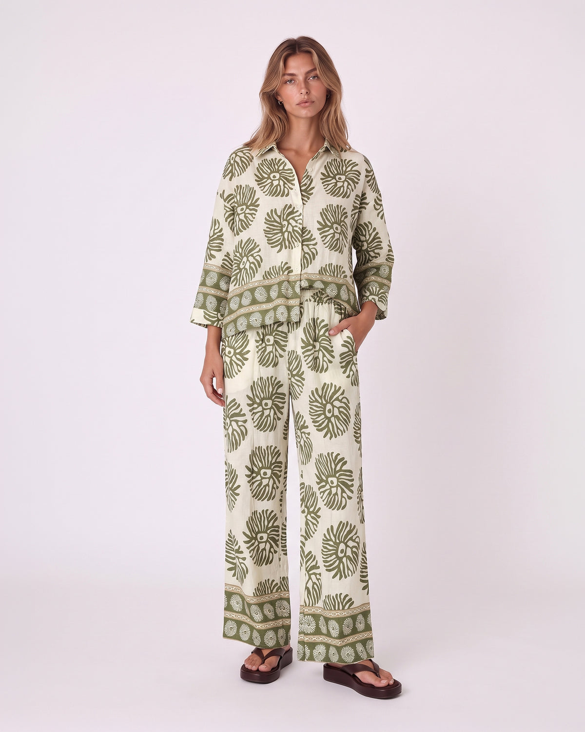 ABSTRACT FLORAL PRINT SET