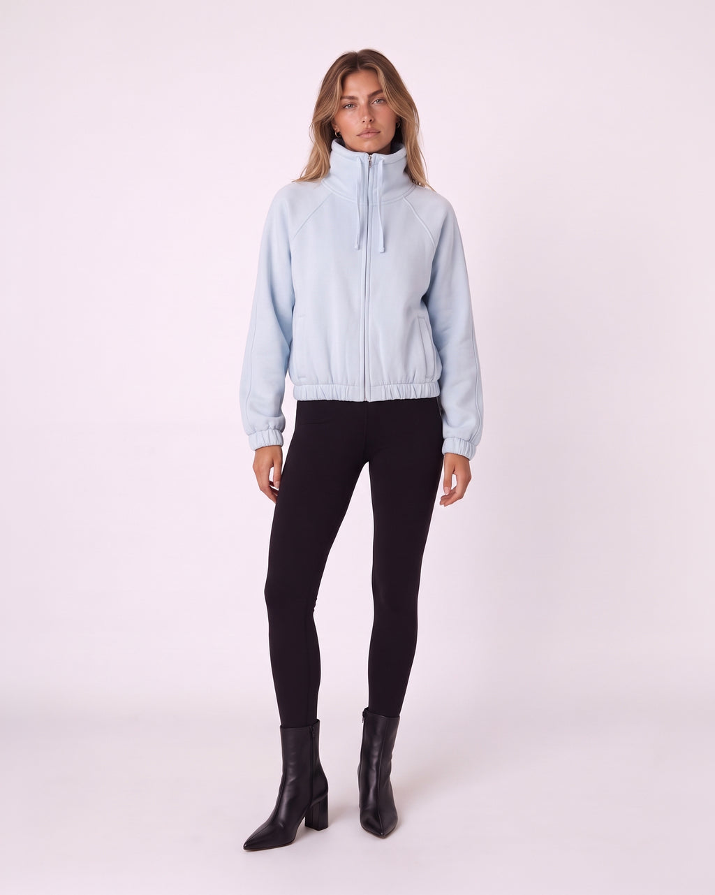 HIGH-NECK ZIP-UP JACKET