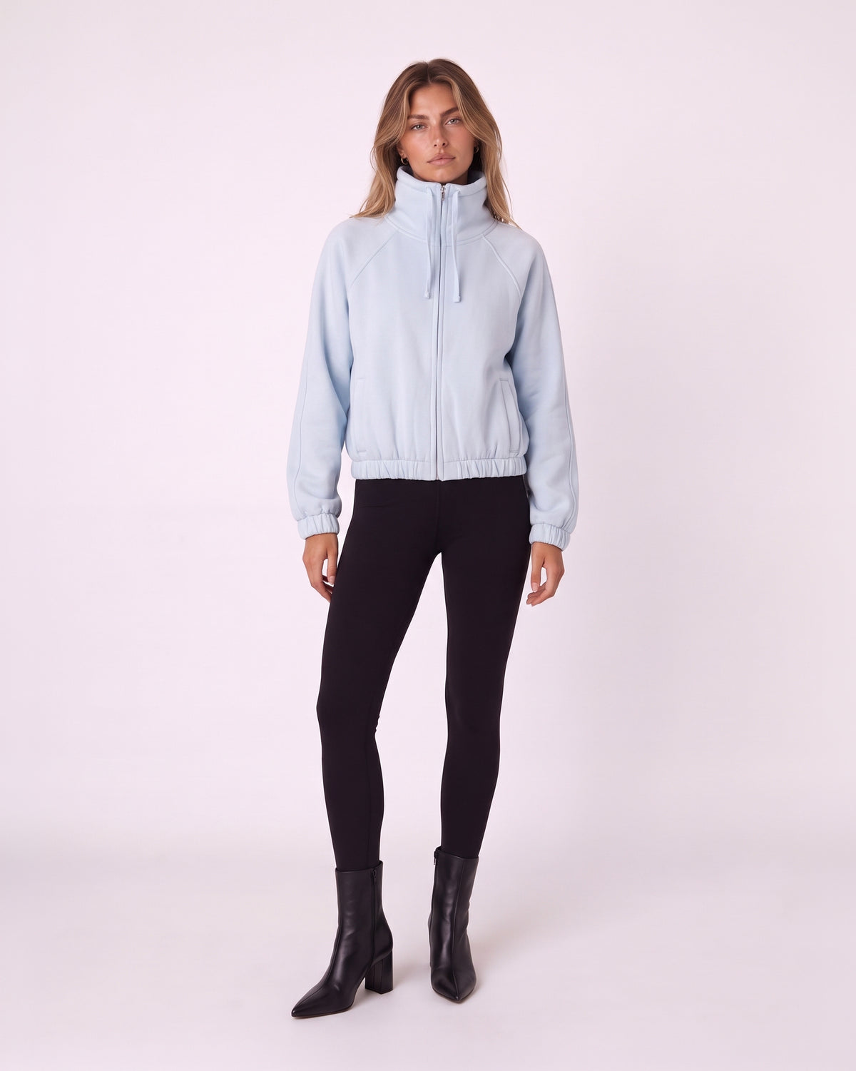 HIGH-NECK ZIP-UP JACKET