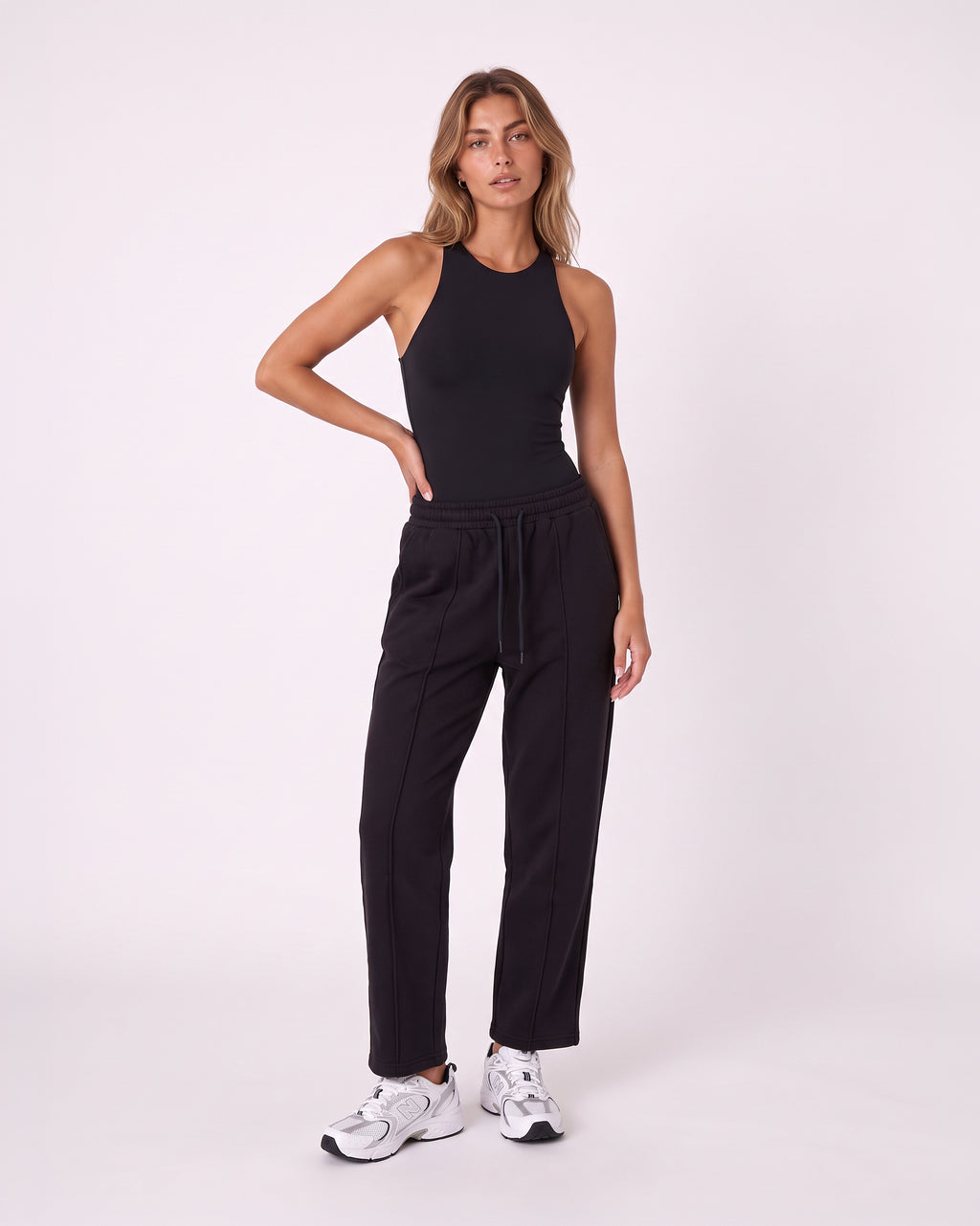 SCOOP-NECK SLEEVELESS BODYSUIT