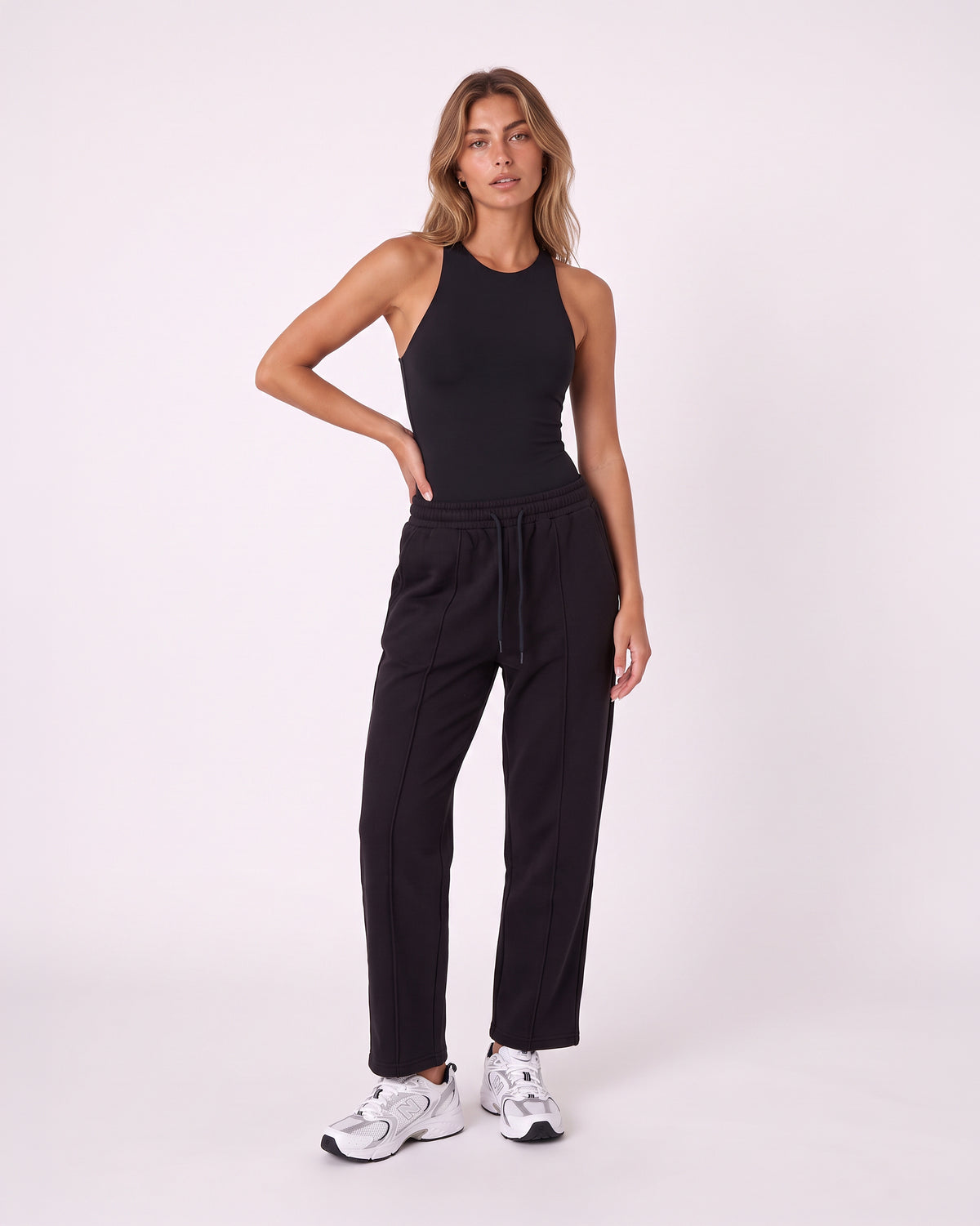 SCOOP-NECK SLEEVELESS BODYSUIT