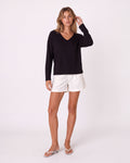 RELAXED V-NECK TOP