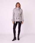 DOUBLE-BREASTED BELTED WOOL COAT