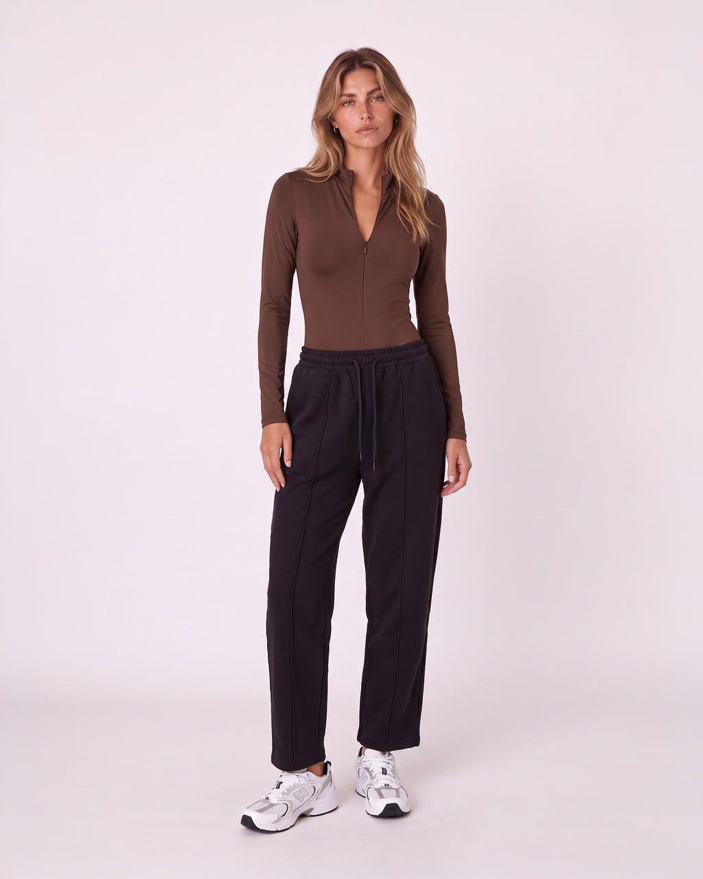 ZIP-UP NECK BODYSUIT