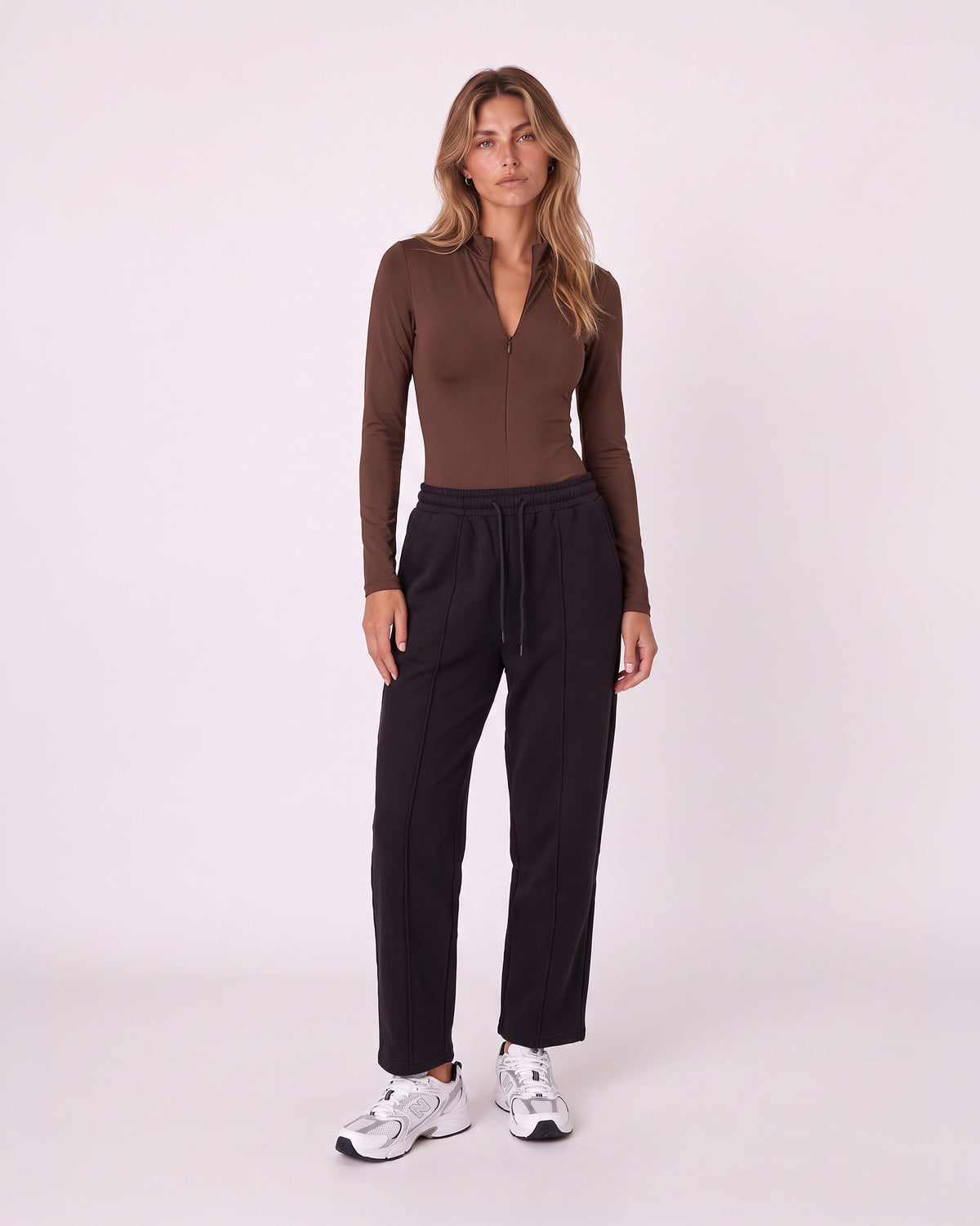 ZIP-UP NECK BODYSUIT