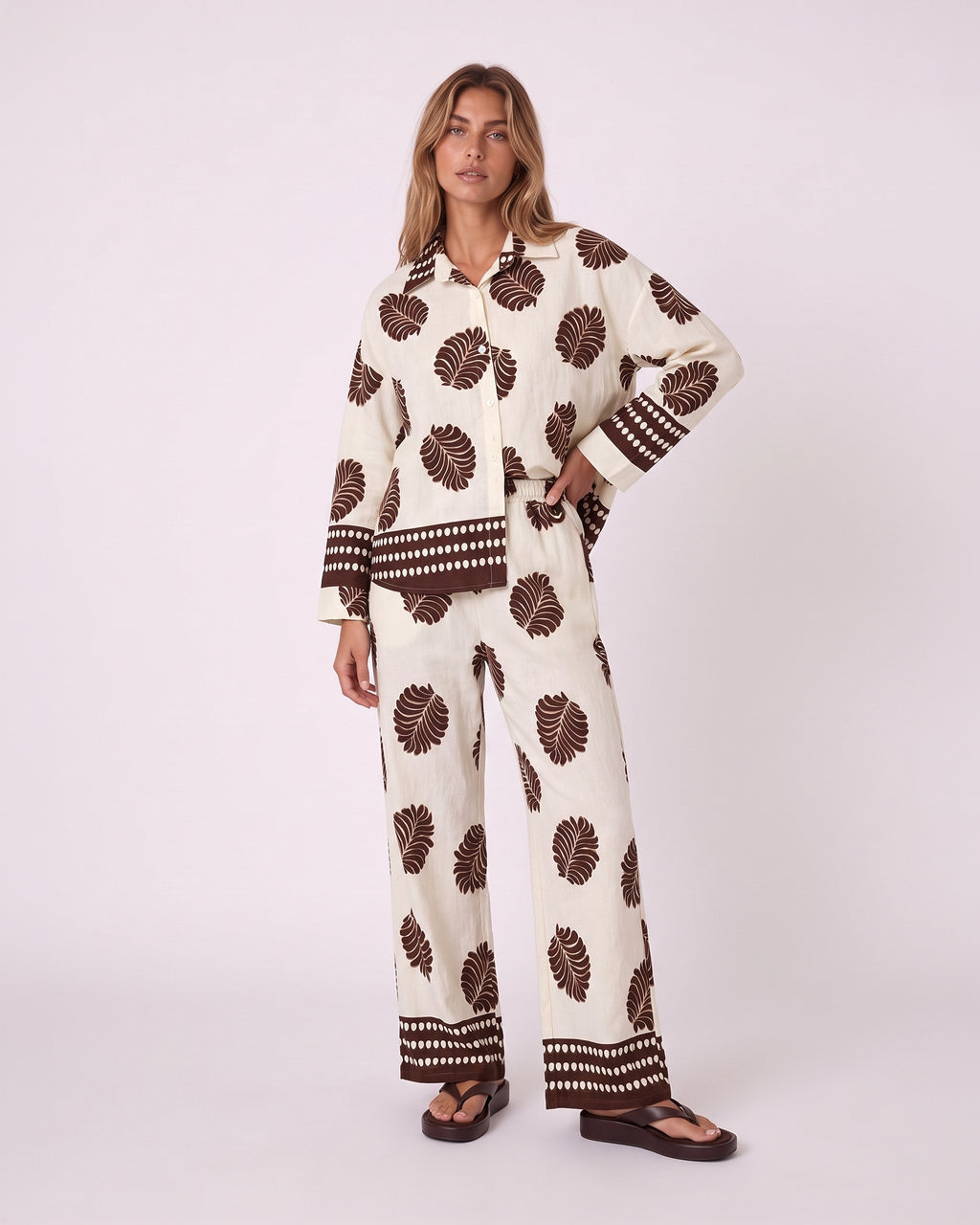 LEAF PRINT CO-ORD SET
