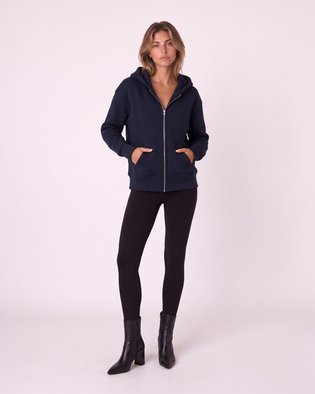 OVERSIZED ZIP-UP HOODIE