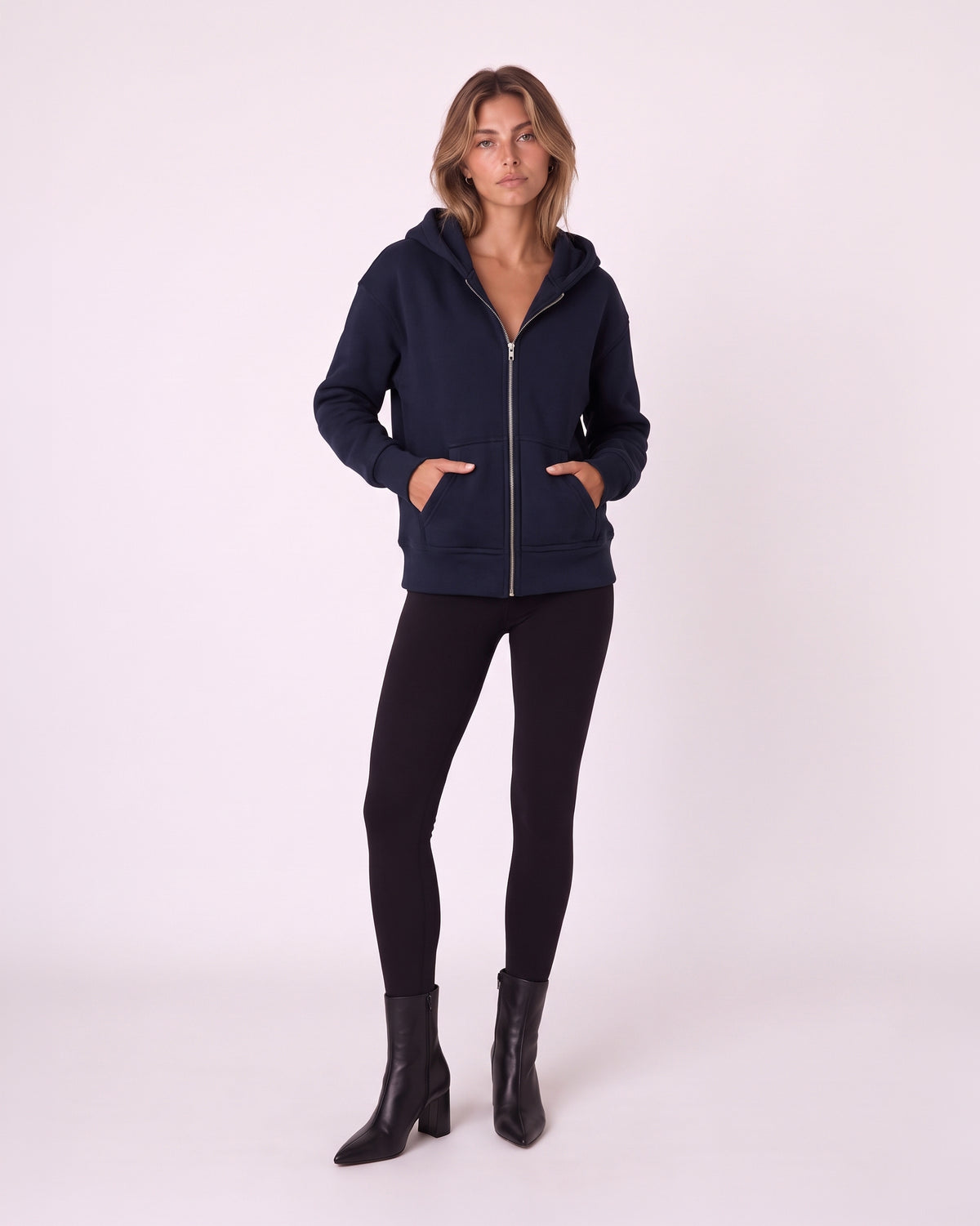 OVERSIZED ZIP-UP HOODIE