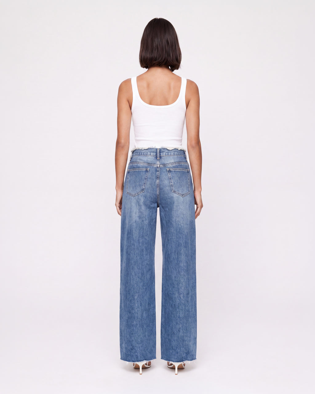 HIGH WAIST WIDE LEG JEANS