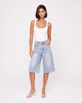 LIGHT DENIM CULOTTE PANTS