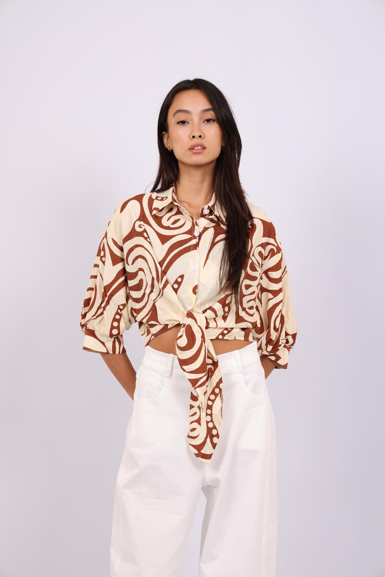 BOTANICAL TWIST SHIRT