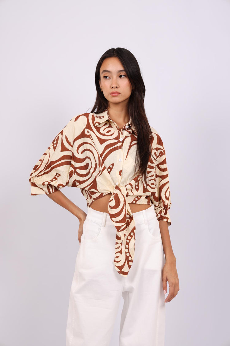 BOTANICAL TWIST SHIRT