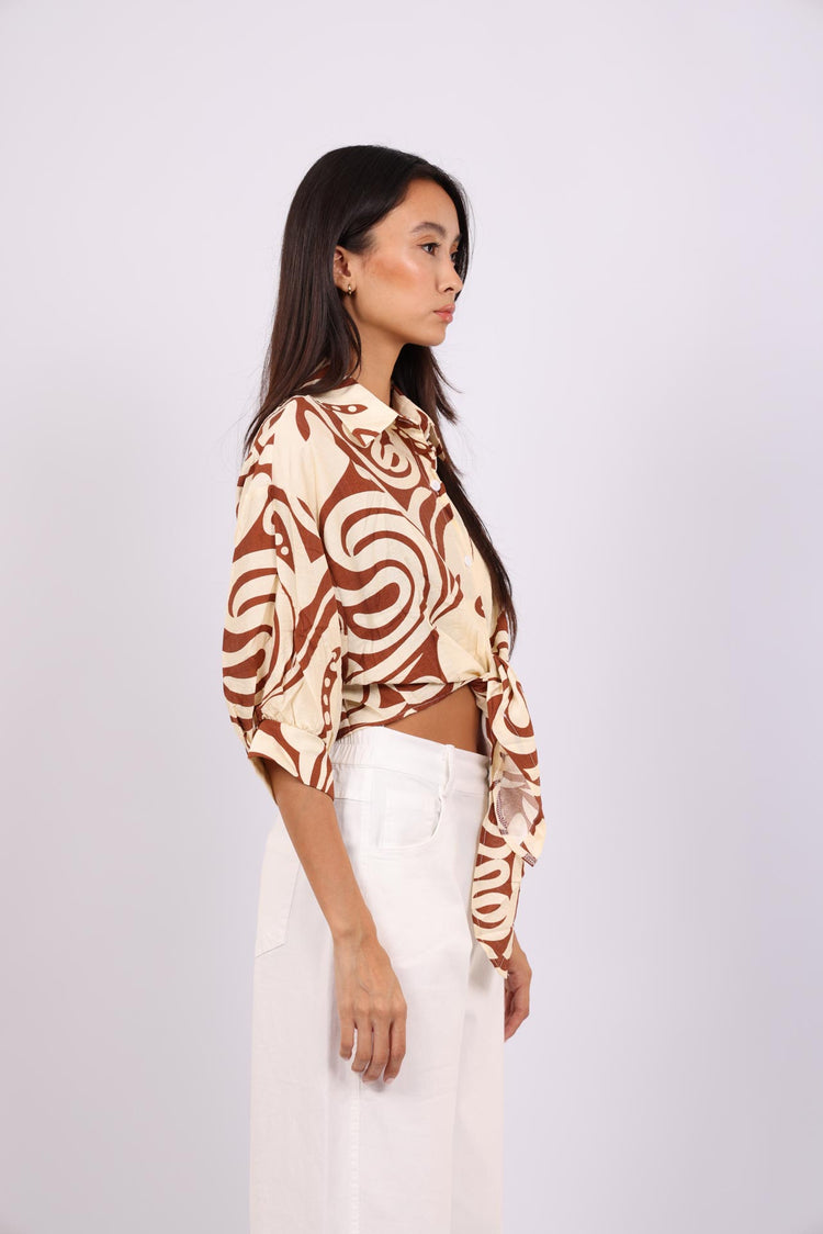 BOTANICAL TWIST SHIRT