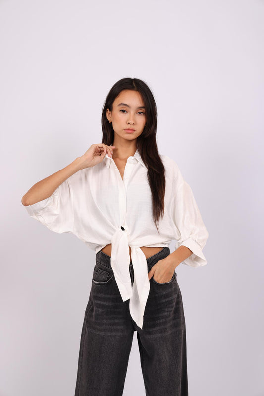 TIE FRONT BREEZE SHIRT