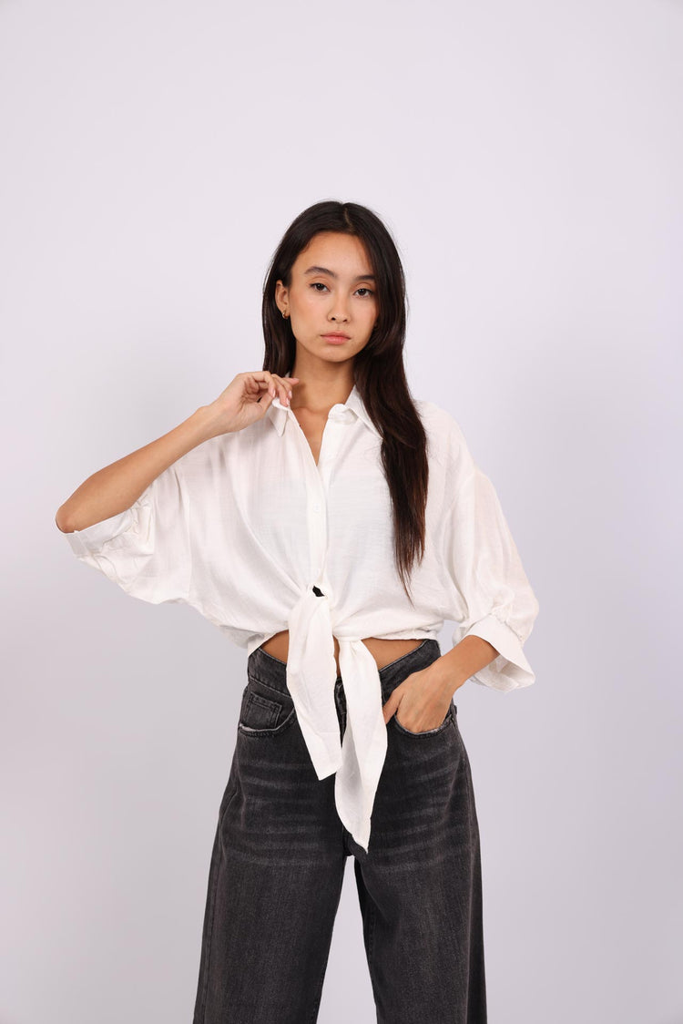 TIE FRONT BREEZE SHIRT