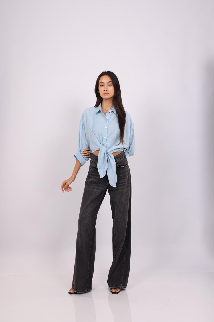 TIE FRONT BREEZE SHIRT