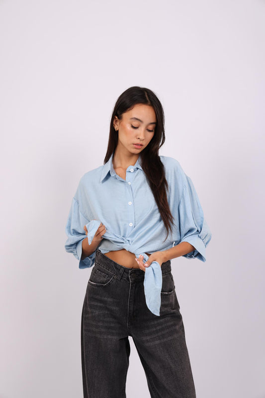 TIE FRONT BREEZE SHIRT