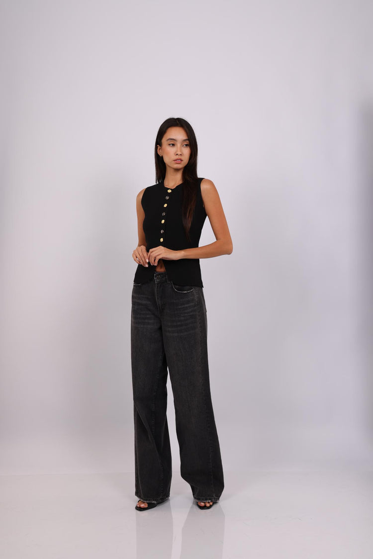IVORY SLIT VEST