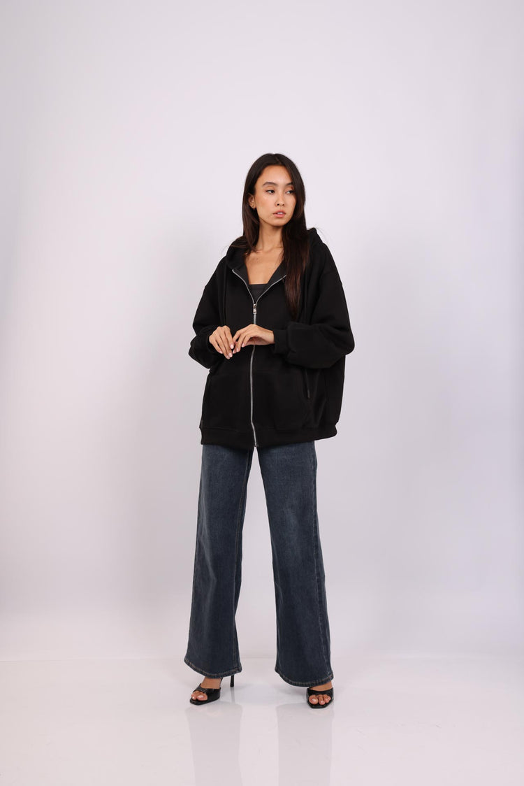 OVERSIZED ZIP HOODIE