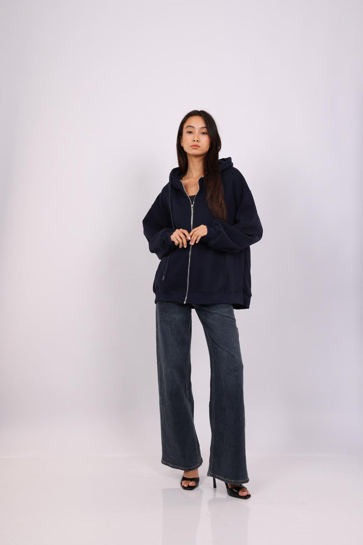 OVERSIZED ZIP HOODIE