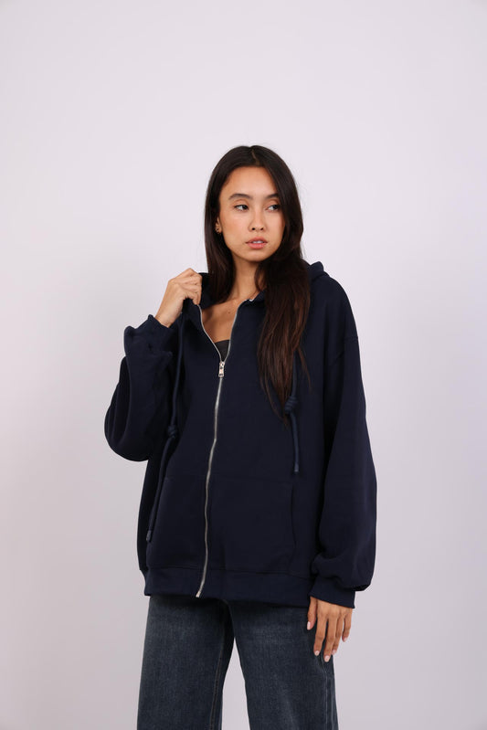 OVERSIZED ZIP HOODIE