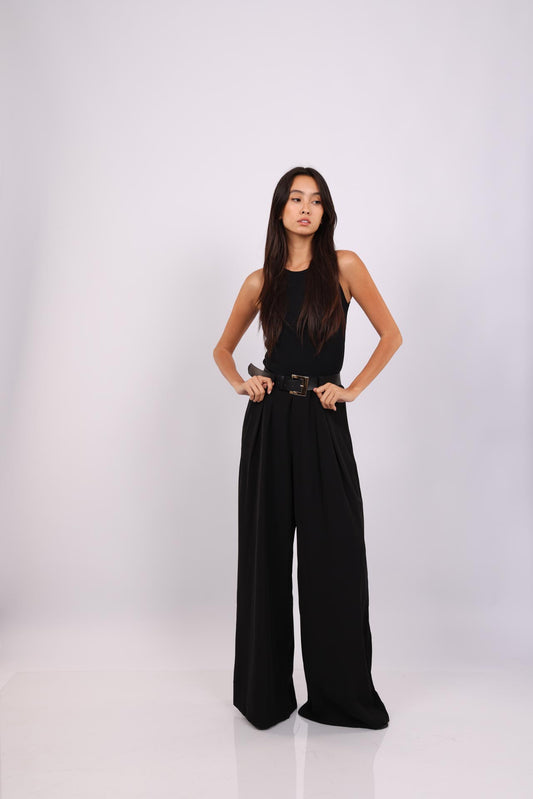WIDE LEG PANTS WITH BELT