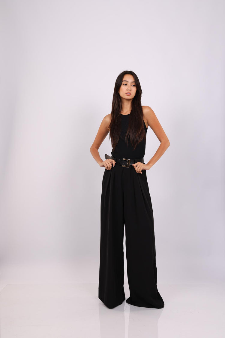 WIDE LEG PANTS WITH BELT