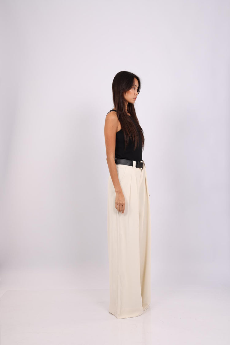 WIDE LEG PANTS WITH BELT