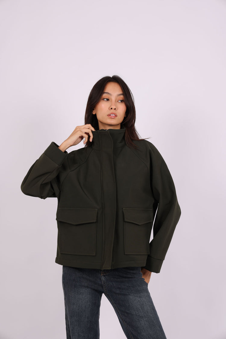 UTILITY POCKET ZIP JACKET