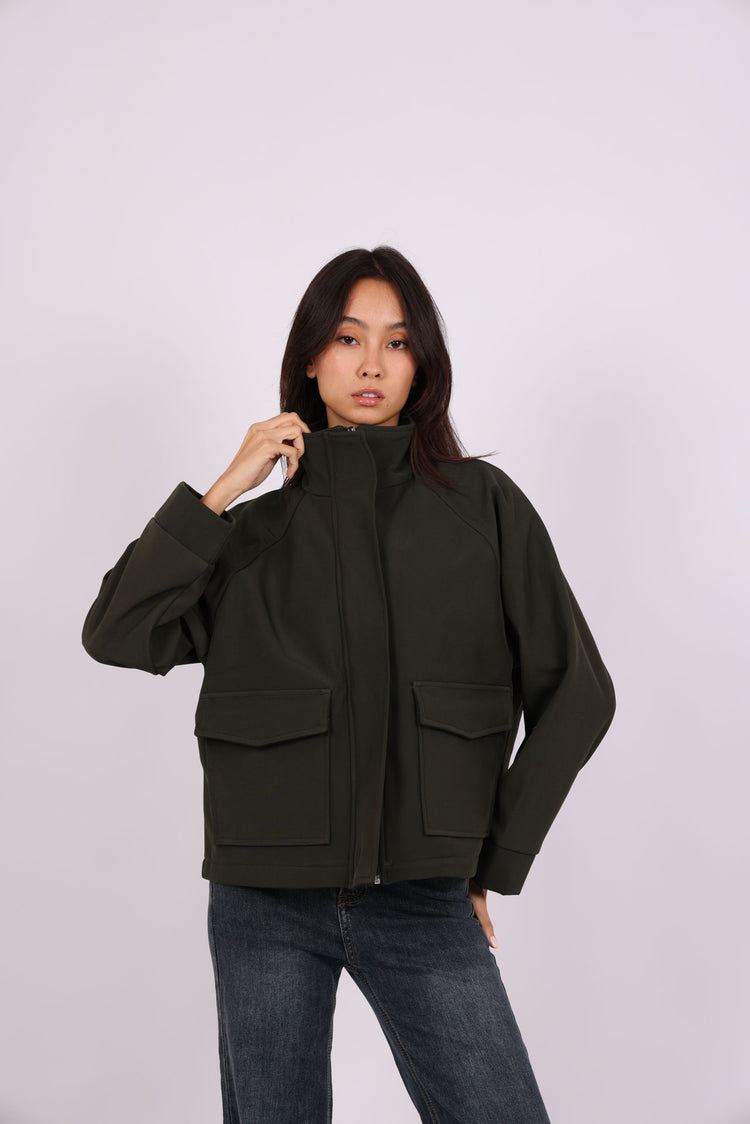 UTILITY POCKET ZIP JACKET