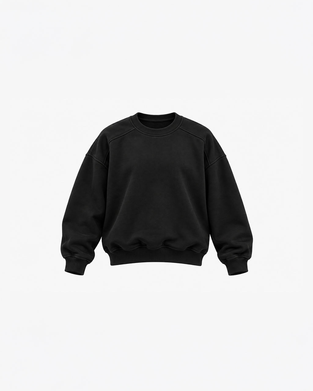 OVERSIZED CREW NECK LONG SLEEVE SWEATSHIRT