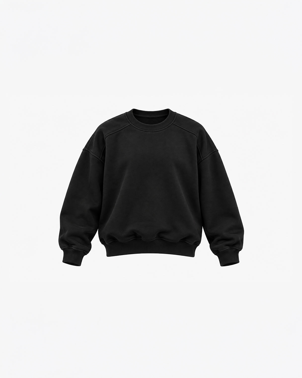 OVERSIZED CREW NECK LONG SLEEVE SWEATSHIRT