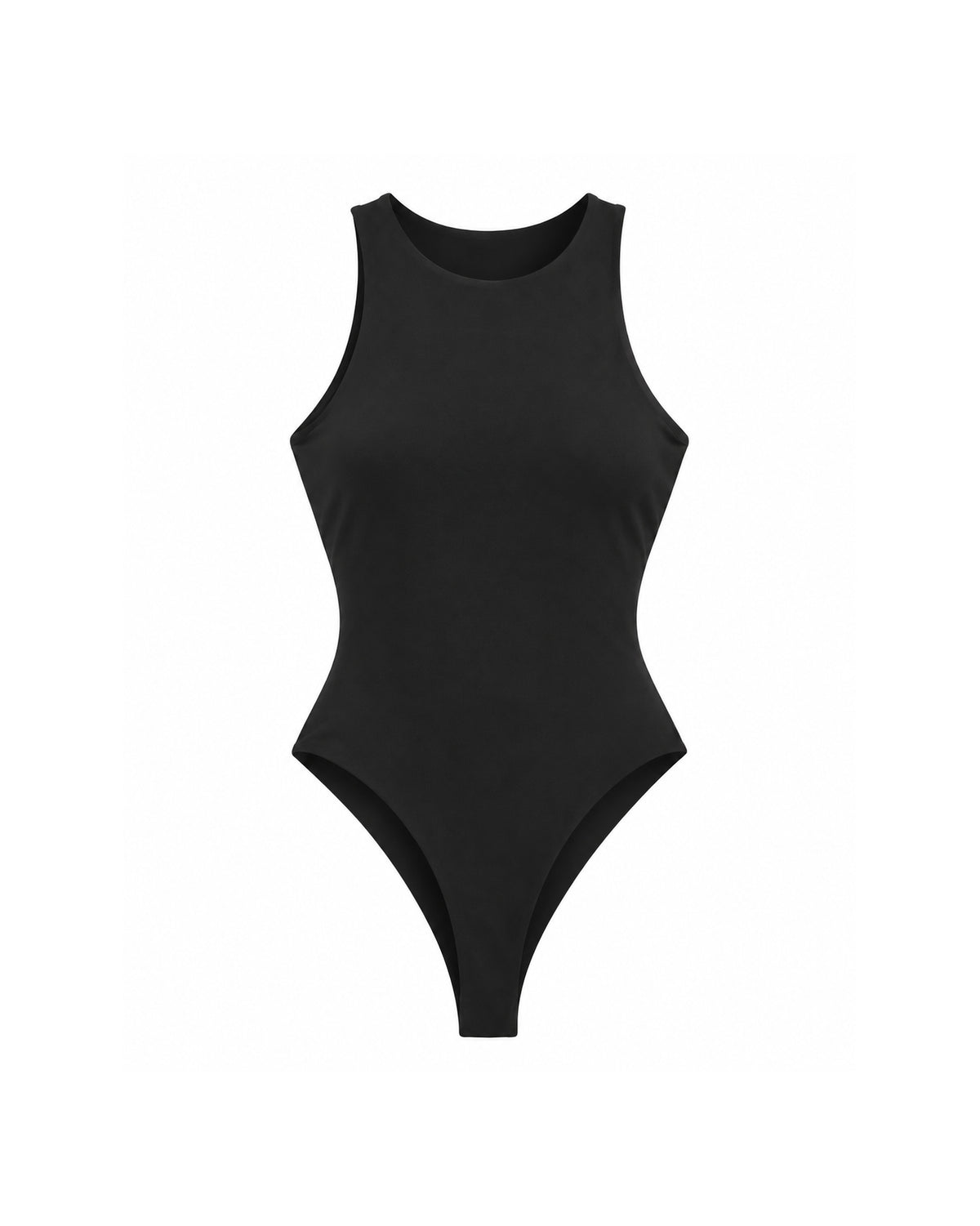 SCOOP-NECK SLEEVELESS BODYSUIT