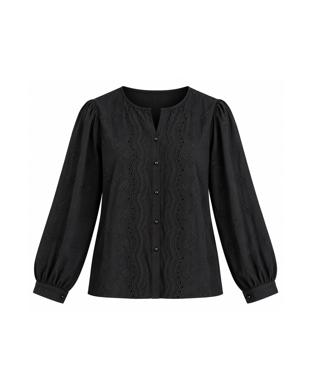 FLORAL EMBROIDERED BLOUSE