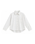 OVERSIZED BUTTON-FRONT LONG SLEEVE SHIRT