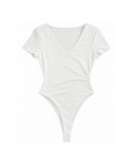 FITTED V-NECK BODYSUIT