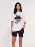 BORING DOG NEWS OVERSIZED T-SHIRT BLACK