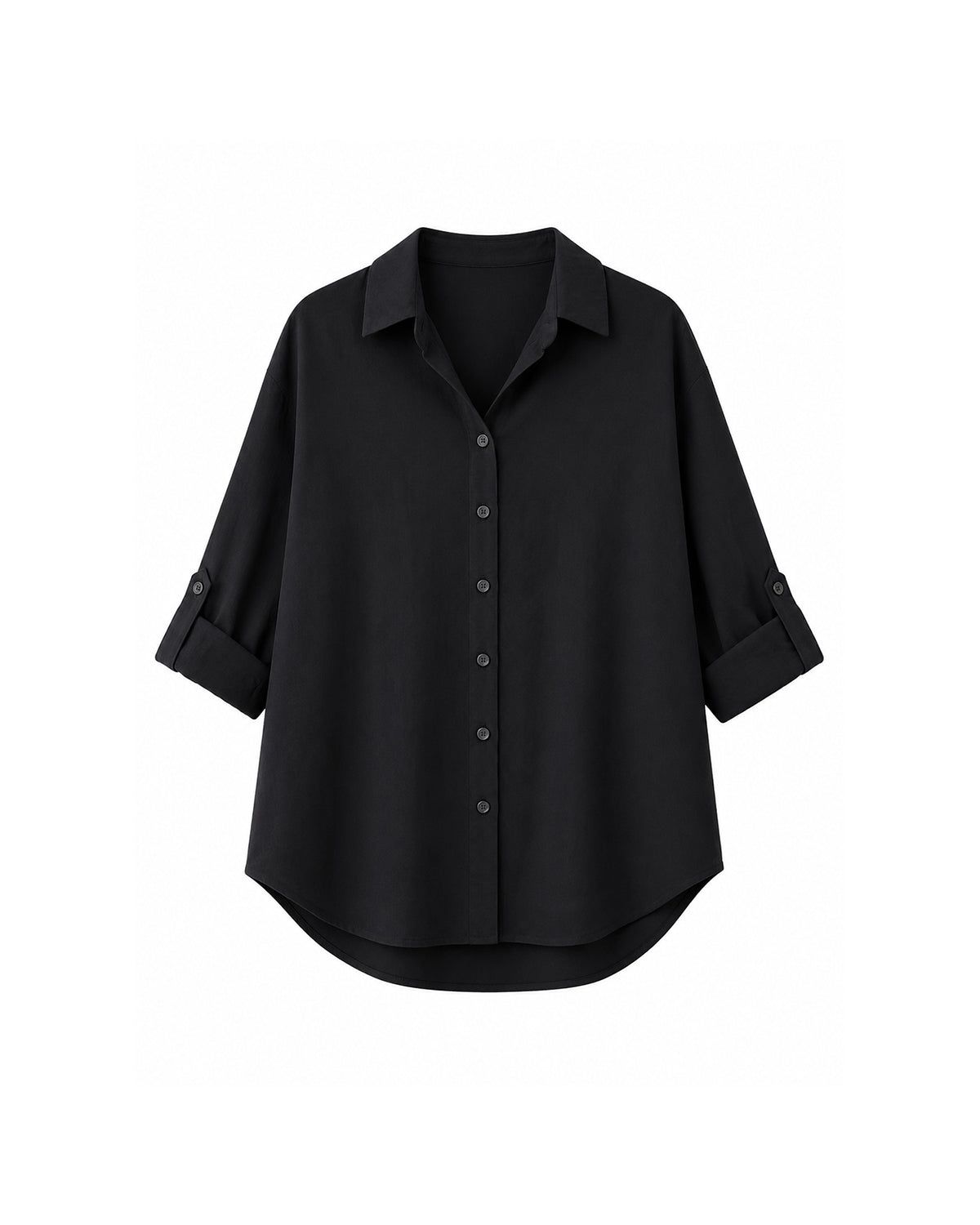 ROLL-UP SLEEVE BUTTON-DOWN SHIRT