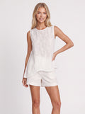 BRODERIE ASYMMETRIC TOP